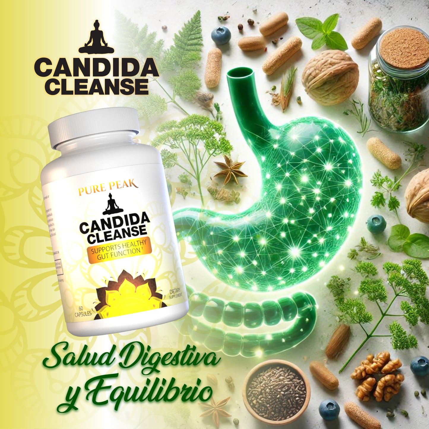 CANDIDA CLEANSE 60 Cápsulas