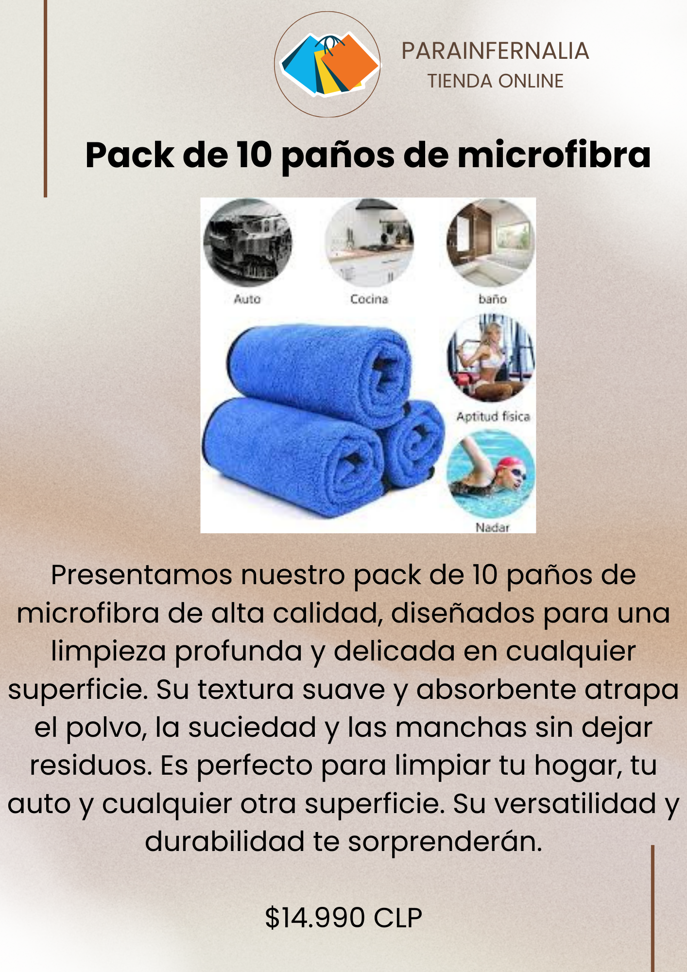 PACK 10 PAÑOS DE MICROFIBRA