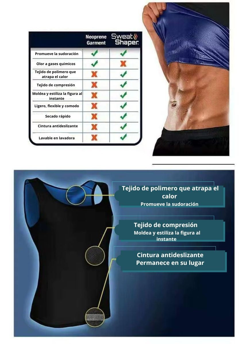 Faja Reductora Sauna Hombre